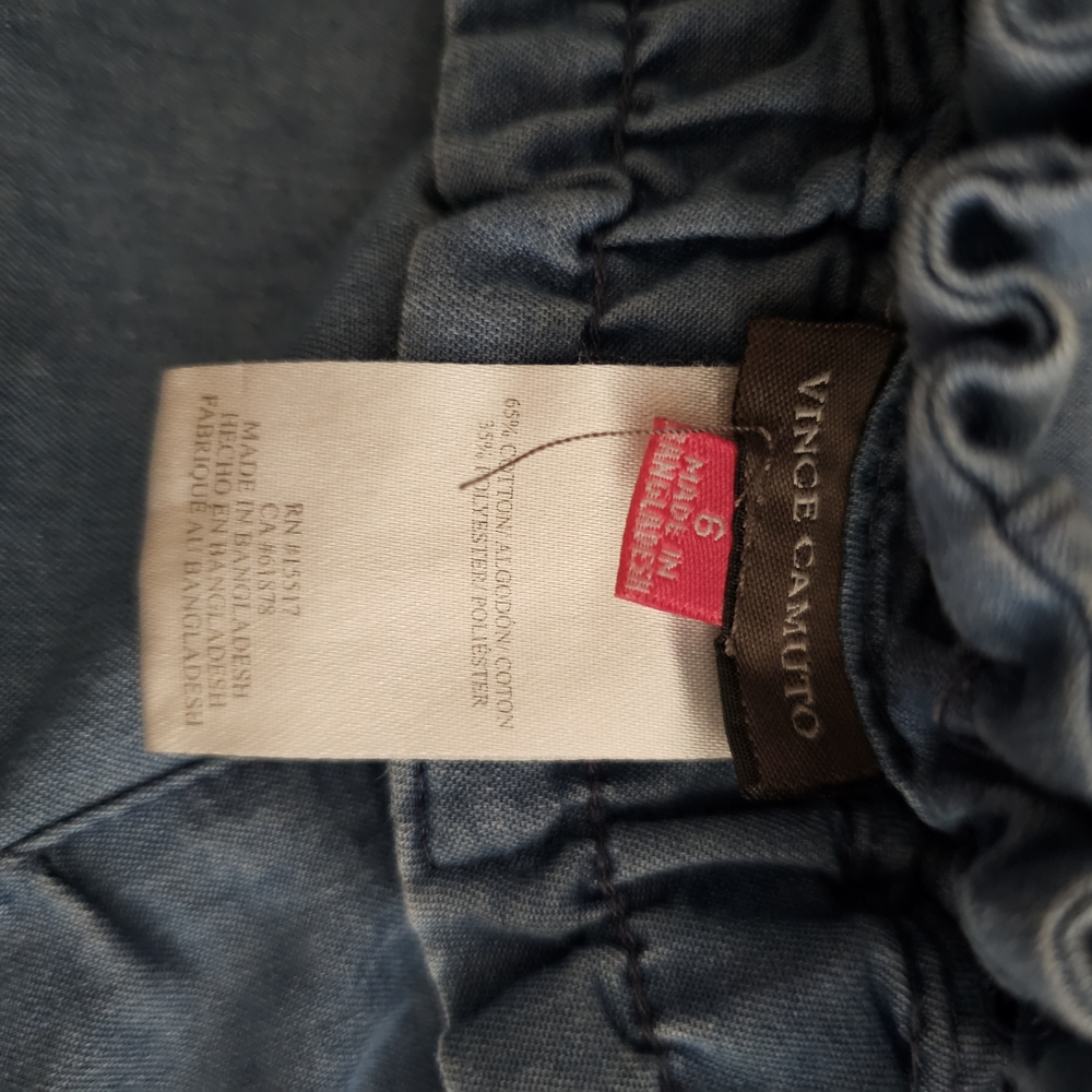 Vince Camuto Blue Wide-Leg Cropped Jeans - Picture 7 of 9